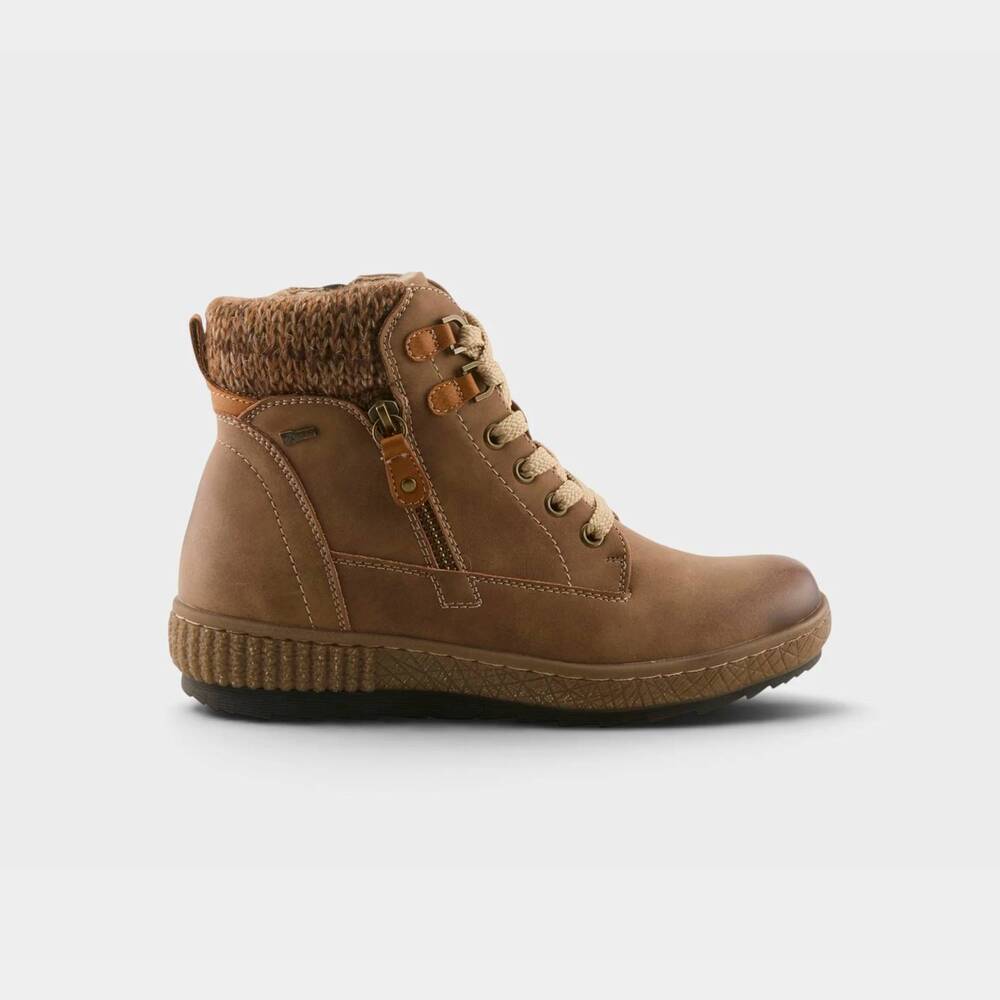 NEW SPRING STEP SHOES women's karlene boots in medium brown
